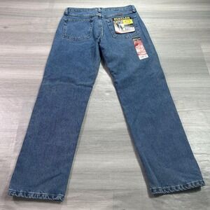NEW Rustler Jeans Mens 32x30 Blue Regular Straight Leg Heavyweight Denim Pants